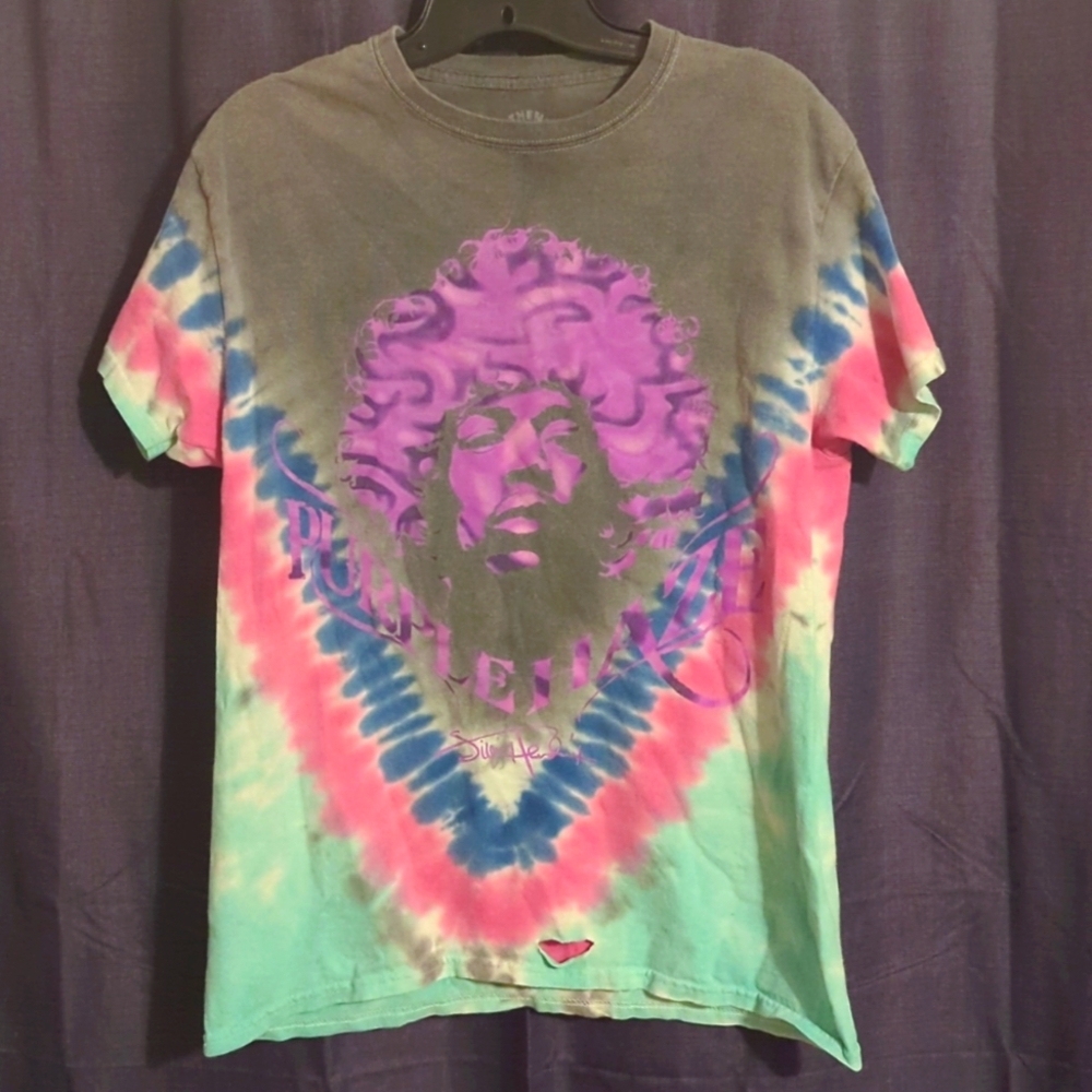Jimi Hendrix Purple Haze tie dye graphic tee - Picture 3 of 9